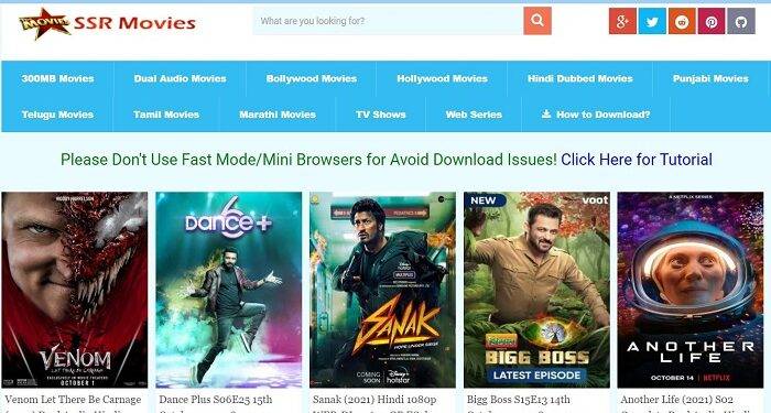 SSRMovies – Latest 300MB Hollywood and Bollywood Movies